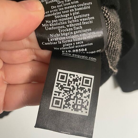 ESQUALO Black Star Women Sweater/Excellent Size M - Picture 4 of 7